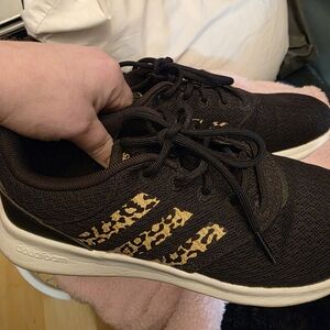 Adidas Black and Gold Sneakers